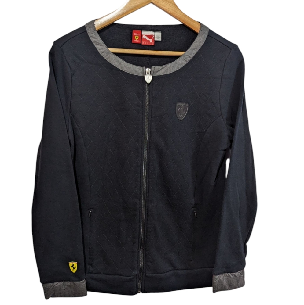 Puma Sport Lifestyle Ferrari Quilted Stitch Jacket with Ferrari Logo Size XL